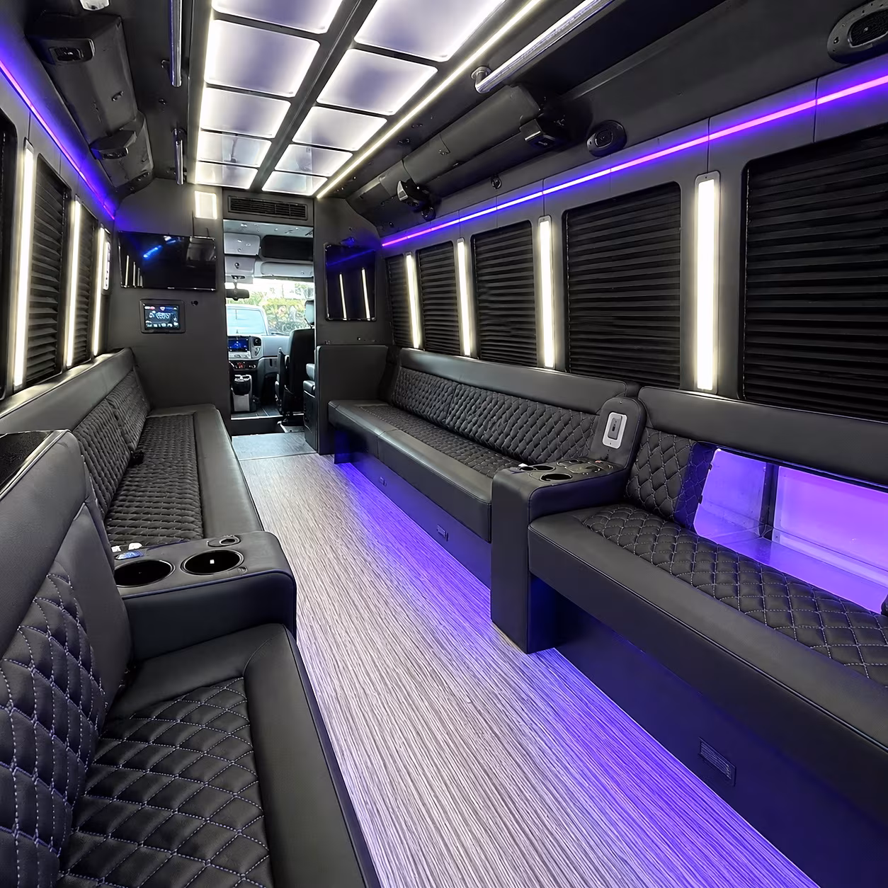 augusta party bus rental interior